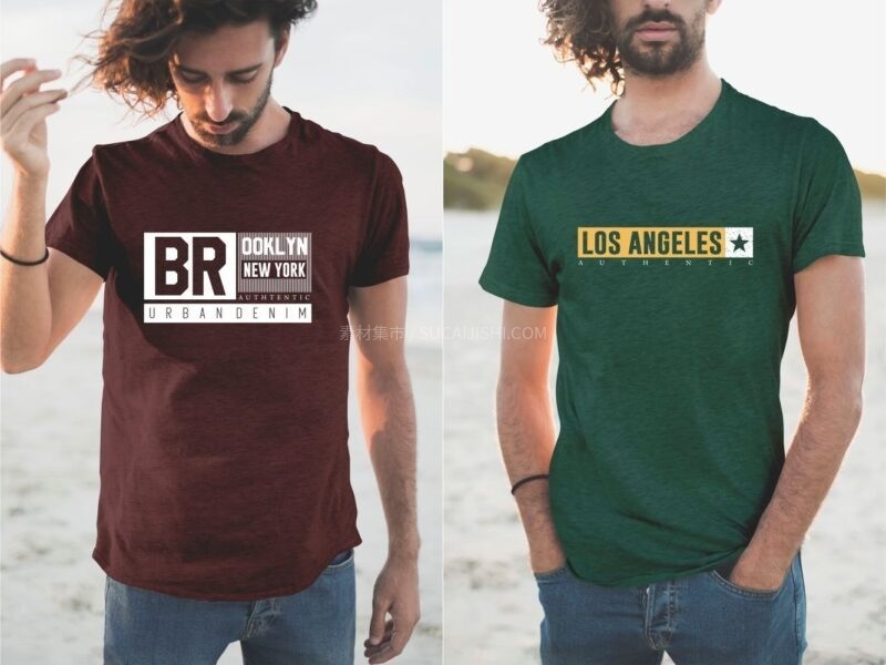 100+美式街头风格T恤印花图案AI矢量素材